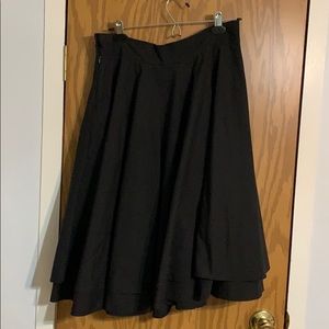 Moon. Black skirt